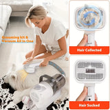 Pet Grooming Vacuum Kit 13000Pa Strong Suction 99% Hair Removal 6 Clipper Combs 5 Tools Low Noise