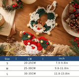 Handmade Yarn Pet Neckerchief, Christmas Photo Must-Have, Comfortable, Breathable & Adjustable. Reindeer Crochet Neckerchief: Size S