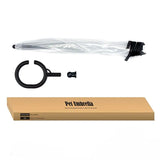 Bendable transparent pet umbrella with leash chain, rain or shine, one umbrella for outdoor pet walks