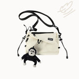 Canvas Travel Bag | Go Freely, Travel Light — Commute & Outdoor Dual-Purpose Shoulder Bag./BLACK