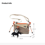 Canvas Travel Bag | Go Freely, Travel Light — Commute & Outdoor Dual-Purpose Shoulder Bag./khaki