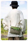 Canvas Travel Bag | Go Freely, Travel Light — Commute & Outdoor Dual-Purpose Shoulder Bag./khaki
