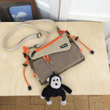 Canvas Travel Bag | Go Freely, Travel Light — Commute & Outdoor Dual-Purpose Shoulder Bag./WHITE