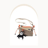 Canvas Travel Bag | Go Freely, Travel Light — Commute & Outdoor Dual-Purpose Shoulder Bag./WHITE