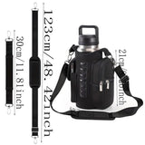6-Magnet Suction Fitness Water Bottle Bag: Comes with Phone Pocket + Multi-Pocket Crossbody Design, Adjustable Shoulder Strap, Compatible with Treadmill and Squat Rack, Thickened Wear-Resistant Sports Essential/beige
