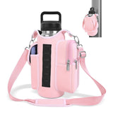 6-Magnet Suction Fitness Water Bottle Bag: Comes with Phone Pocket + Multi-Pocket Crossbody Design, Adjustable Shoulder Strap, Compatible with Treadmill and Squat Rack, Thickened Wear-Resistant Sports Essential/beige