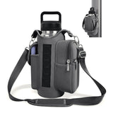 6-Magnet Suction Fitness Water Bottle Bag: Comes with Phone Pocket + Multi-Pocket Crossbody Design, Adjustable Shoulder Strap, Compatible with Treadmill and Squat Rack, Thickened Wear-Resistant Sports Essential/beige
