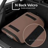 Car Trunk Shoe Box Organizer: Waterproof and Durable PVC Leather, Easy Installation with Velcro, Large Capacity for a Tidy Trunk, Say Goodbye to Mess and Travel in Style!/black