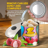 Smart Electric Can Opener, One-Touch Automatic Opening, Type-C Rechargeable with Long Battery Life, Safe and Smooth Edges Protect Hands, Ideal for Elderly, Arthritis Sufferers, and Those with Manicured Nails, Essential Effort-Saving Kitchen Tool