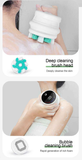 Multi-Function Electric Body Brush: 360° Rotation, Auto-Cleaning, 5 Brush Heads, 3-Speed Adjustment, Wet & Dry Use for Home Spa Experience.pink