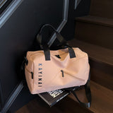 KAYINAI Travel Bag: 20-35L Spacious Storage, Independent Shoe Compartment for Dry/Wet Separation, Lightweight Hand-Carry/Crossbody 2-in-1./GREY