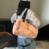 KAYINAI Travel Bag: 20-35L Spacious Storage, Independent Shoe Compartment for Dry/Wet Separation, Lightweight Hand-Carry/Crossbody 2-in-1./PINK