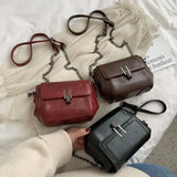 Trendy Vintage Mini Bag | PVC Light Travel, Go Freely — Commute & Outdoor Dual-Purpose Crossbody Shoulder Bag./BLACK