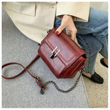 Trendy Vintage Mini Bag | PVC Light Travel, Go Freely — Commute & Outdoor Dual-Purpose Crossbody Shoulder Bag./BLACK