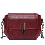 Trendy Vintage Mini Bag | PVC Light Travel, Go Freely — Commute & Outdoor Dual-Purpose Crossbody Shoulder Bag./wine red