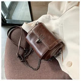 Trendy Vintage Mini Bag | PVC Light Travel, Go Freely — Commute & Outdoor Dual-Purpose Crossbody Shoulder Bag./wine red