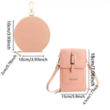 PVC Phone Bag and Coin Purse Two in One: High Definition Touch Screen Window for Sensitive Control, Zipper Anti Loss Adjustable Shoulder Strap, Practical and Beautiful for Travel Storage/red In Australia - Darrahopens