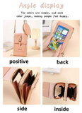 PVC Phone Bag and Coin Purse Two in One: High Definition Touch Screen Window for Sensitive Control, Zipper Anti Loss Adjustable Shoulder Strap, Practical and Beautiful for Travel Storage/red In Australia - Darrahopens