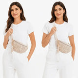 Bohemian Crochet Crossbody Bag: Handmade Openwork with Tassels, Lightweight & Spacious, Versatile for Commuting & Vacation/BLACK