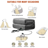 3-Setting Electric Heating Shawl | USB Rapid Warming, Portable & Machine Washable, Multifunctional Warming Blanket for Home, Office & Travel