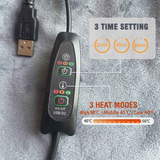 3-Setting Electric Heating Shawl | USB Rapid Warming, Portable & Machine Washable, Multifunctional Warming Blanket for Home, Office & Travel