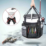 Multi-Functional Tactical Fishing Bucket Backpack, Waterproof Large Capacity, Built-in Livewell, All Gear Storage in One Bag