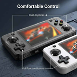 R36H Retro Game Console 128G  Handheld with 23 Emulators, Linux System, 3.5-inch IPS Screen, 640×480 Resolution, USB Charging, Ultra-Long Battery Life, Perfect Gift for Friends.BLACK