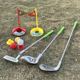 Set Golf Kanak-kanak Tongkat Teleskopik Mainan Luar Dalam Rumah Interaktif