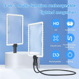 LED 5X Magnifying Glass with Light, Type-C Charging with Three Brightness Levels, Full Frame Protection with Extra-Long Gooseneck – A Great Helper for Seniors' Reading and Handcraft Repairs./black In Australia - Darrahopens