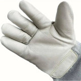 Thermal Leather Freezer Work Gloves – Thinsulate Lined, Kevlar Reinforced Cold Store & Outdoor Winter Safety Gloves(40CM/15.75IN)