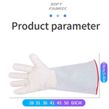 Thermal Leather Freezer Work Gloves – Thinsulate Lined, Kevlar Reinforced Cold Store & Outdoor Winter Safety Gloves(36cm/14.17in)