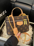 Vintage Brown & Gold Mini Square Bag, Three Ways to Carry — Lightweight Versatile Commuter Bag./brown In Australia - Darrahopens