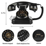 European Retro Desktop Phone: Classic look meets modern utility, free from digital distractions, perfect for home and office, reviving elegant call moments.