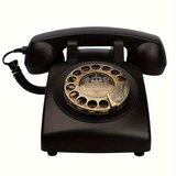 Light Luxury Retro European Telephone: Royal court-style design, eco-friendly ABS material, free from digital distractions, perfect for home and office, returning to pure communication.black