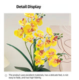 Artificial Moth Orchid Potted Plant, Bringing Natural Vitality into Your Home; Flowers Never Wilt, Staying Evergreen All Year Round./YELLOW