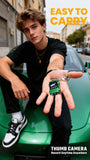 Creative Car-Shaped 2K HD Thumb Camera: Mini & Portable, Auto Focus, Clear in Low Light, Captures Every Wonderful Moment of Childhood and Life(G5 gray 32G memory card）