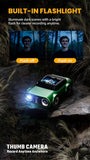 Creative Car-Shaped 2K HD Thumb Camera: Mini & Portable, Auto Focus, Clear in Low Light, Captures Every Wonderful Moment of Childhood and Life(G5 Rose Red 32G Memory Card）