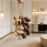 Handmade nutshell wind chime, nutshells rustling in the wind, bringing a touch of mountain forest atmosphere to your home.