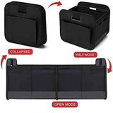 1 Car Trunk Organizer, Automotive Storage, Reinforced Handle, Foldable Multi-Compartment Car Organizer, 600D Oxford Fabric, Suitable for Any Car, SUV, Minivan, Vehicle Storage.GREEN