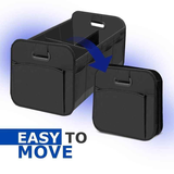 1 Car Trunk Organizer, Automotive Storage, Reinforced Handle, Foldable Multi-Compartment Car Organizer, 600D Oxford Fabric, Suitable for Any Car, SUV, Minivan, Vehicle Storage.BLUE