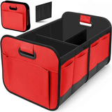 1 Car Trunk Organizer, Automotive Storage, Reinforced Handle, Foldable Multi-Compartment Car Organizer, 600D Oxford Fabric, Suitable for Any Car, SUV, Minivan, Vehicle Storage.BLUE