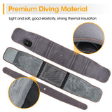 Heated Waist Belt with Vibration Massage – Infrared Heat Therapy, 3 Temp Levels, Rechargeable & Adjustable Strap（BLACK)