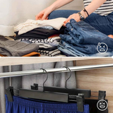 30-Pack Multi-Purpose Adjustable Pant Hangers: Thickened Non-Slip Clips, 360° Rotating Hook, Adjustable Width, Suitable for Organizing and Drying Various Clothes, Towels, and More.