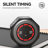 Flip to Start Timing, Efficiency Tool! 7 Presets + Visualized Progress, Gravity Sensor Timer, Universal for Study/Kitchen/Fitness/Baking（BLACK)