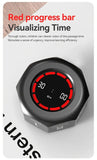 Flip to Start Timing, Efficiency Tool! 7 Presets + Visualized Progress, Gravity Sensor Timer, Universal for Study/Kitchen/Fitness/Baking（BLACK)