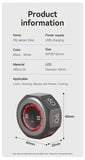Flip to Start Timing, Efficiency Tool! 7 Presets + Visualized Progress, Gravity Sensor Timer, Universal for Study/Kitchen/Fitness/Baking（BLACK)