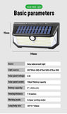 218LED Solar Sensor Wall Light, Smart Light Control, 270° Wide-Angle Illumination, Three Sensing Modes, Energy Saving and Eco-Friendly, No Wiring Installation, Top Choice for Outdoor Security
