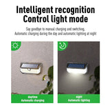 218LED Solar Sensor Wall Light, Smart Light Control, 270° Wide-Angle Illumination, Three Sensing Modes, Energy Saving and Eco-Friendly, No Wiring Installation, Top Choice for Outdoor Security