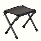 Folding Camping Stool with Hook 660g Lightweight Oxford Cloth Collapsible Seat for Fishing Picnic Hiking & Waiting(black)