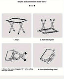 Folding Camping Stool with Hook 660g Lightweight Oxford Cloth Collapsible Seat for Fishing Picnic Hiking & Waiting(khaki)